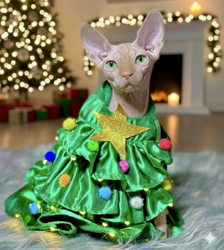 Delux, a Wrinklebottom Sphynx