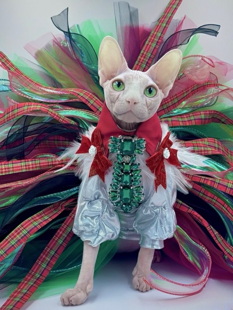 Bubbles, a Wrinklebottom Sphynx