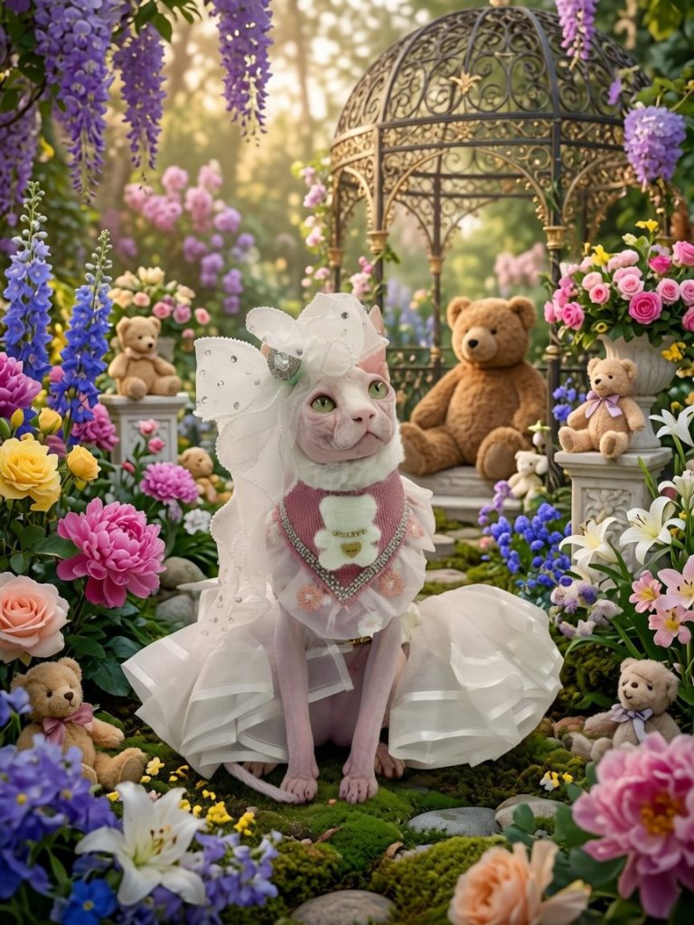 Bubbles, a Wrinklebottom Sphynx